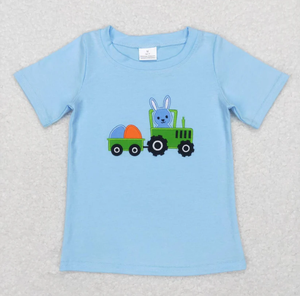 Hot Sale Short Sleeve <strong>T</strong> <strong>Shirt</strong> for Girls Embroidered <strong>Easter</strong> Bunny Girls' <strong>T</strong>-<strong>Shirts</strong> - Product Image 2
