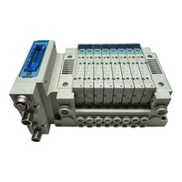 Colector de 8 estaciones con 8 válvulas solenoides SY3201-5U1 y EX260-SMJ1 CC-Link