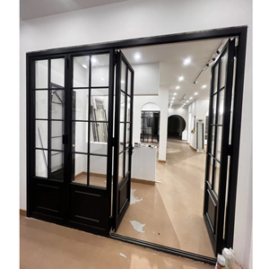 <span class=keywords><strong>Puertas</strong></span> <span class=keywords><strong>y</strong></span> <span class=keywords><strong>ventanas</strong></span> exteriores o interiores Entrada con bisagras Acordeón plegable Puerta de vidrio de aluminio plegable deslizante - Product Image 3