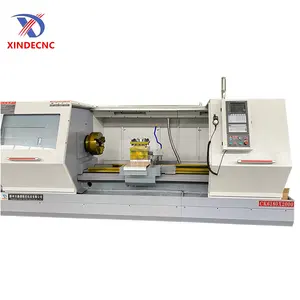 CNC bubut Ck6180 3 sumbu awet, mesin bubut Cnc murah