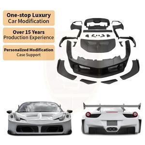 Lb Gt Stijl Glasvezel Bodykit Voor Ferrari 458 Voorbumper Montage Achterbumper Motorkap Motorkap Spatbordfakkels Widebody <span class=keywords><strong>Kit</strong></span> - Product Image 1