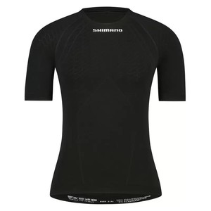 Camiseta Interior de Ciclismo Shimano Vertex de Manga Corta, Negra, Talla XXL - Product Image 1
