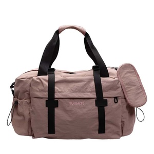 กระเป๋าเดินทางแบบถือ Unisex Oxford Nylon Duffel ขนาด 36-55 ลิตร ปิดด้วยซิป มีช่องใส่รองเท้า สีดำ กระเป๋าเดินทางสุดสัปดาห์ ทนทาน - Product Image 4