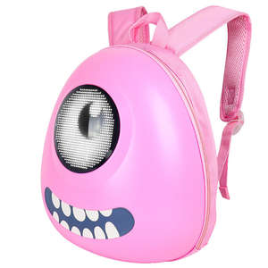 Mochila de Motocicleta con Casco Digital para Estudiantes, Diseño Atractivo, Pantalla LED, Personalizable, con Ojos LED Coloridos - Product Image 2