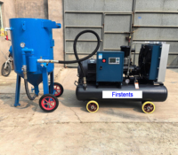 Machine de sablage à sec pour métal, compresseur d'air pour sablage, machine de sablage pour décapage de peinture, pot de sablage portable