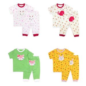 Ensemble de vêtements pour bébé nouveau-né, 2 pièces, manches courtes, vêtements de nuit - Product Image 6