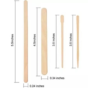 Jumlah pesanan minimum rendah gabungan ukuran stik spatula kayu sekali pakai untuk Salon kecantikan - Product Image 1