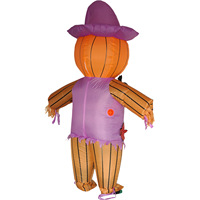 Prix de gros Nicro : Décoration extérieure géante gonflable en fibre de polyester, Citrouille Épouvantail, pour Fête d'Halloween et Maison Hantée