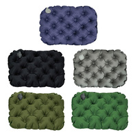 Coussin de Stade Gonflable Léger et Imperméable 4 Saisons, Matelas Portable à Nid d'Abeille pour Voyage et Pique-nique