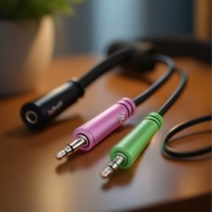 Adaptateur audio pour casque noir 00200351 - Product Image 2