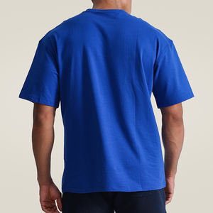पुरुष कस्टम ओवरसाइज टी-शर्ट थोक सादे कपास स्पोर्ट्स टी-शर्ट जिम हैवीवेट प्लस आकार पुरुषों की शर्ट - Product Image 2