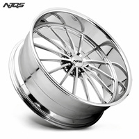 Jantes forgées NJQS neuves 40mm 100mm PCD 5x112 5x120 Deep Dish en aluminium pour camion, 15-30 pouces, chromées, multi-rayons
