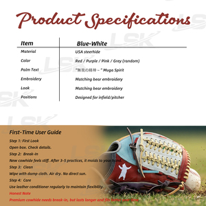 Guantes <span class=keywords><strong>de</strong></span> Béisbol y Sóftbol <span class=keywords><strong>de</strong></span> Cuero Qlean Inch <span class=keywords><strong>de</strong></span> Venta Caliente con MOQ Bajo, Guante Profesional Japonés para Receptor y Jugador <span class=keywords><strong>de</strong></span> Infield - Product Image 6
