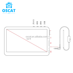 Osmat thiết bị thú y 4.3 inch hiển thị 3.9 mét HD Chiều dài trực quan ear Spoon Cleaner nội soi công cụ với 9 muỗng Tai - Product Image 5