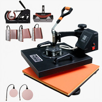 Presse à chaud multifonctionnelle 15-en-1 de 15x15 pouces pour la sublimation et l'impression par transfert thermique sur t-shirts