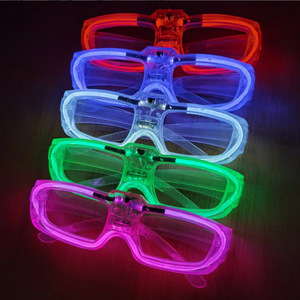 Lunettes LED Lumineuses pour Adultes et Enfants, Accessoires <span class=keywords><strong>de</strong></span> Noël, Halloween, Cosplay, Fête Néon, Cœur, Jouet - Product Image 1