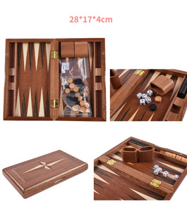 Tùy chỉnh cá nhân handmade gỗ sang trọng Du Lịch Gấp backgammon trò chơi juegos De Mesa miếng và cờ vua để bán - Product Image 5