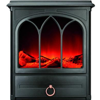 Nouvelle cheminée électrique noire 3 faces Design-A1-3 220V 900/1800W avec dispositif de coupure thermique de sécurité
