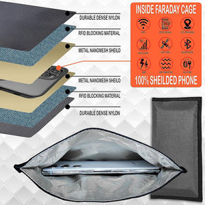 Sacs Faraday pour téléphones, pochettes anti-RFID, bloqueurs de signal pour la confidentialité et le GPS, pochette Faraday pour clés de voiture et cartes de crédit - Product Image 2