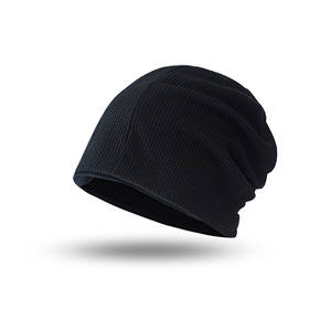 Bonnet en coton unisexe de haute qualité, style gaufré, multicolore, tricoté, coupe ample, avec broderie personnalisée ou logo imprimé - Product Image 5