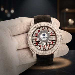 Reloj de Moda de Acero Inoxidable con Movimiento de Cuarzo y Diamantes de Moissanita, Precio al por Mayor para India para LOISTA - Product Image 4