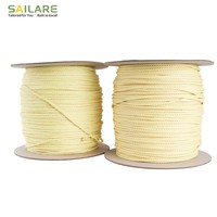 Cordon en aramide tressé ignifuge FR de 1 mm et 1,5 mm, résistant aux flammes, 150 lb, 300 lb, pour élingues minières et cerfs-volants de sécurité