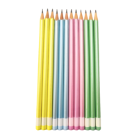 Crayons en bois FSC de qualité supérieure de 7 pouces, crayons personnalisés en bois avec gomme et pointe trempée