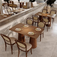 Meubles de restaurant occidental, chaises de salle à manger, ensemble de chaises, design de stand commercial, café, restauration, OEM ODM