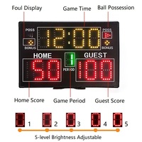 Tableaux de scores visuels double face YIZHI pour bureau, rechargeables, numériques, portables, avec télécommande