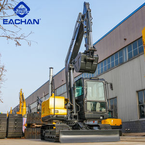 Spedizione gratuita EURO 5 motore 8 Ton escavatore paesaggistico pista di gomma forte Bagger costruzione di edifici Diesel scavatore per la vendita - Product Image 4