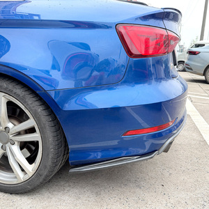 Aileron arrière Audi A3 S3 8V en fibre de carbone, texture adhésive, compatible avec les modèles berline S-Line 2013-2016 - Product Image 1