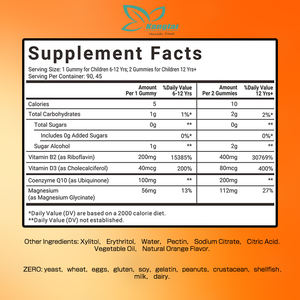 Gomitas Premium de vitamina B2 con CoQ10, refuerzo del metabolismo, compatible con el sistema nervioso, protege los ojos, suplementos para la salud - Product Image 2