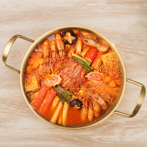 Pot à nouilles en acier inoxydable personnalisable, poêle à <span class=keywords><strong>Paella</strong></span> japonaise, Ramen, Double poignée pour fruits de mer - Product Image 5