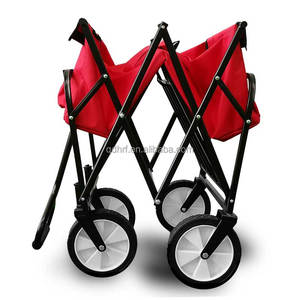 עגלת קמפינג מתקפלת ניידת איכותית לגינה ולחוץ, עגלת שירות איכותית - Product Image 6