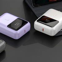 Chargeur portable haute capacité 10000mAh Li-Polymère 22.5W Type C Power Bank avec affichage LED et double sortie pour les voyages et l'usage quotidien, personnalisable