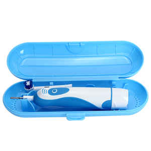 Blue Plastic Electric Toothbrush Travel Case for oral b