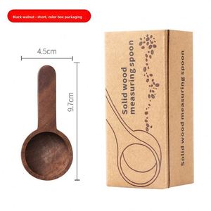Factory Solid Wood Coffee <b>Measuring</b> <b>Spoon</b>, Walnut Beans Scoop Simple Style Coffee Powder Dose <b>Spoon</b> With Handle for Home Barista - Product Image 2