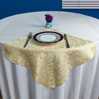 Serviettes en polyester jacquard brodées, lavables, réutilisables et écologiques pour la maison, les mariages, les fêtes, les banquets