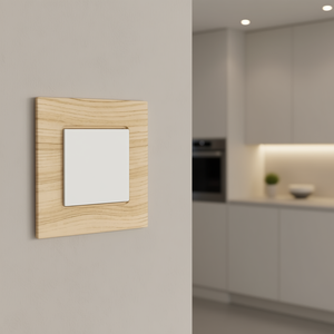 Plaque carrée 2 places compatible avec Vimar Plana - Product Image 3