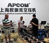 Compresor de Aire de Pistón Reciprocante APCOM de 1.5KW/2HP, 8 bar, Refrigerado por Aire, Compresores de Aire Industriales Portátiles para Taller y Garaje