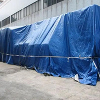 Bâche en PE 120 g/m², toile imperméable résistante, rouleau de 4 m de large, bâches en plastique pour couverture de tente