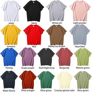 T-Shirt Unisex in Cotone 100% Siro Spun Oversize, 14 Colori, 16 Pezzi, Stile Casual Versatile per l'Estate - Product Image 3