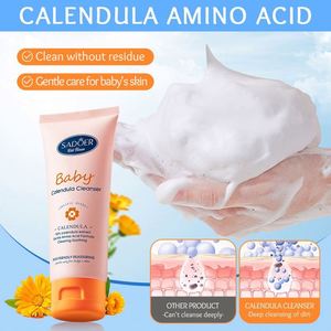 SADOER Organic Calendula <span class=keywords><strong>Limpiador</strong></span> <span class=keywords><strong>facial</strong></span> hidratante suave para niños Bebés Aminoácido <span class=keywords><strong>Limpiador</strong></span> de Espuma <span class=keywords><strong>facial</strong></span> para bebés - Product Image 4