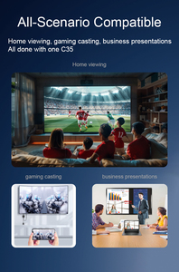 Projecteur Home Cinéma 500 ANSI Lumens 1080P Natif WiFi 6 Bluetooth Correction Automatique de la Distorsion Trapézoïdale Lentille en Verre Prise en Charge Vidéo 4K - Product Image 6