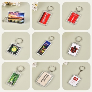<span class=keywords><strong>Porte</strong></span>-clés en acrylique transparent vierge pour cadre <span class=keywords><strong>photo</strong></span>, <span class=keywords><strong>porte</strong></span>-clés en acrylique pour cadre <span class=keywords><strong>photo</strong></span> DIY pour cadeau promotionnel - Product Image 2
