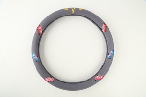 ที่หุ้มพวงมาลัยผ้าไอซ์ซิลค์น่ารักปรับแต่งได้ตามต้องการสำหรับ GM Handle ฤดูร้อนและสี่ฤดูสุดเท่พร้อมโลโก้ที่กำหนดเองสำหรับ Land Cruiser - Product Image 4
