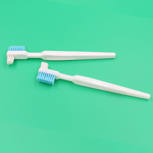Brosse à dents manuelle en plastique à tête large et manche long, pour usage en clinique dentaire MC E804 - Product Image 3