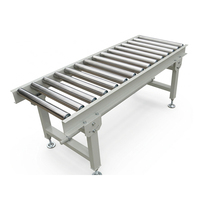 Système d'automatisation de machine d'emballage à convoyeur à tambour motorisé en acier inoxydable 304 avec balance de levage, rouleau de chargement et roue à chaîne - Garantie 1 an