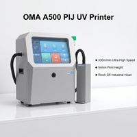 Impresora de Inyección de Tinta Piezoeléctrica Industrial OMA A500 con Cabezal Ricoh G5, Máquina de Codificación UV para Datos Variables, Códigos QR, Logotipos, Fechas de Lote