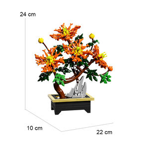 MJI 13119 Dragon Claw <strong>Mum</strong> Building Block Flower 450PCS Plastic Assembly Building Block Toy Sets DIY Bricks Kid's Educational Toy - Product Image 2